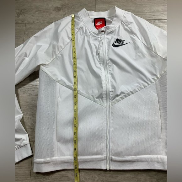 Nike Tech Hypermesh Bomber Womens Sport Jacket White - Picture 10 of 12
